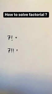 How to solve factorial ? #Factorial #factorialtest #mathematician #calculus #algebra #mathproblems #engineering #mathisfun #maths #mathematics #mathskills #mathtricks #mathschallenge #fbreels #viralreels #trendingreels #brainpower #braintest #mathtest #IQTest #iqchallenge #mathhack #brainhacks | AITA Stories