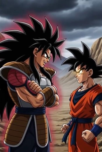 Goku Vs. Raditz 😠 😠 #dragonballz #goku