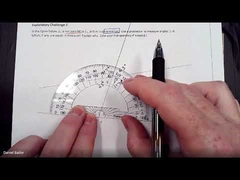 8th Grade Eureka Math Module 2: Lesson 12 - Angles with Parallel Lines