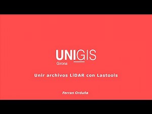 Unir archivos LiDAR con Lastools