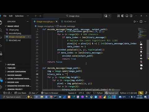 Image Text Encoding and Decoding in Python language