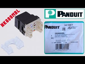 PANDUIT NetKey NK688MBL RJ-45 Jack | Step-by-Step Termination