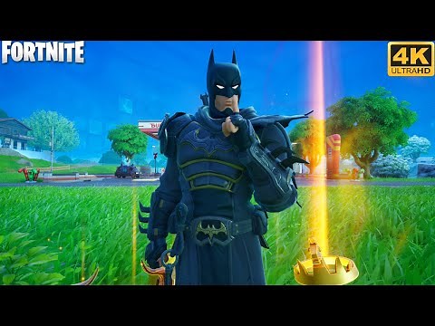 Ninja Knight Batman Skin Showcase Gameplay - Fortnite (4K 60FPS)