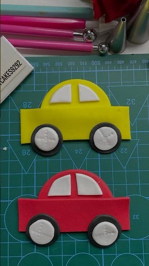 How To Make Fondant Car | fondant toy car tutorial | fondant art ‪@fondantcakes9292‬