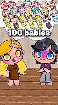 100 babies? 😱😱OMG 😱 avatar world story 😱#avatarstory #avatarworld #liliworld #pazu