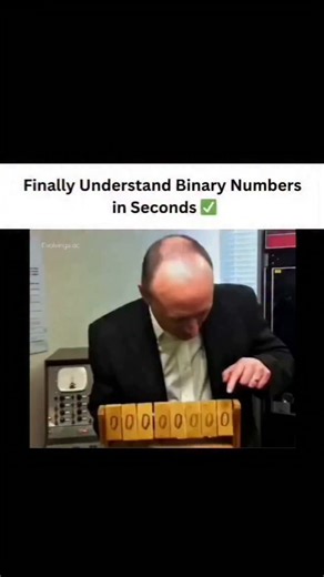 Quantum Emerges | Science & Tech on Instagram: "Ever wondered how computers understand 0s and 1s? This clever visual demo breaks down binary numbers in the easiest way possible. Watch how each flip turns into real values and finally make sense of how digital logic works. Binary isn't complicated when you see it like this!"