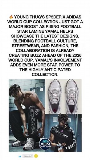 Young Thug's SP5DER x adidas Gets Yamal Boost for World Cup 👟⚽ #youngthug #adidas #worldcup2026