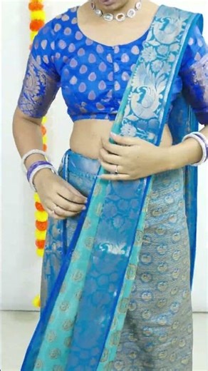 Easy way to wear saree in weddings and functions#fashion #saree #sareedraping