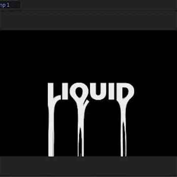 Dripping Liquid Text Effect in After Effects #shorts