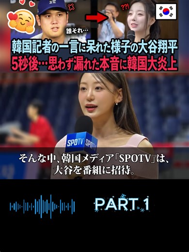 大谷翔平の韓国メディアインタビューの反応