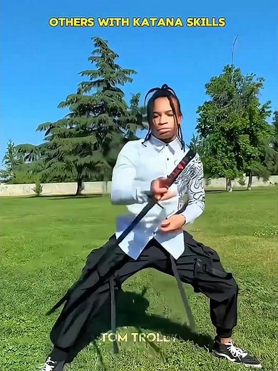 others with katana skills vs last one ☠️ #trollface #edit #trollfaceedit #trending #shortvideo