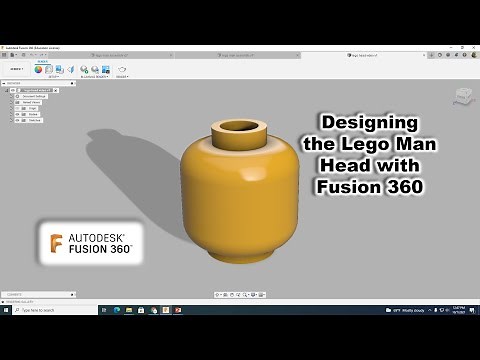 Designing the Lego Man Head with Fusion 360