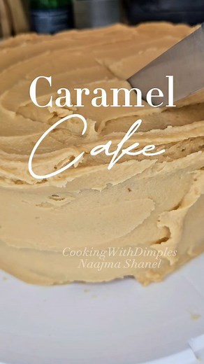 Naajma Shanel on Instagram: "Discover the ultimate caramel cake recipe hack – a delicious masterpiece that gives the impression of a culinary labor of love, yet it's surprisingly effortless! Get ready to impress without spending endless hours in the kitchen. #easyrecipe #caramelcake #cookingwithdimples #CaramelCakeDelight #EffortlessBaking #dessertideas"