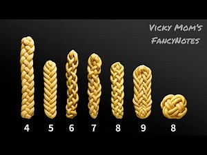 How To Plait / Braid 4//6/7/8/9 Strands Bread And Bonus