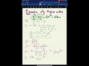 Higher order DE …example 1