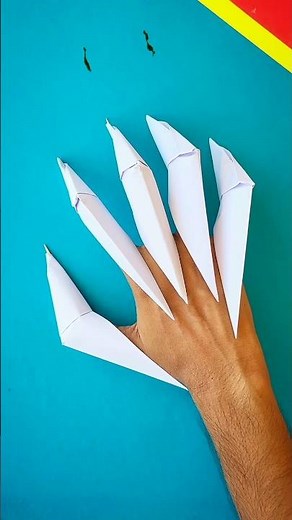 Wolf Claws l unique paper Claws l how to make wolf Nail l #shorts #diy