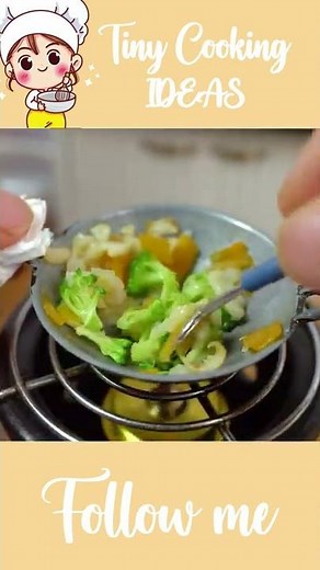Vegetables Stir Fry Recipe #Shorts #TinyCookingIdeas # Miniature Cooking