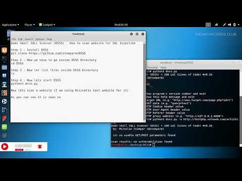 How To Scan Website For SQL Injection ?