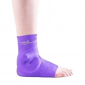Ulcer Solutions Ankle Keeper – Physician-Designed Ankle Protector for Pressure Sores, Offloading Cushion for Pressure Ulcers, Enhanced Mobility & Comfort, Lightweight & Stretchable, Discreet Support for Injury Recovery & Senior Care, (Small: