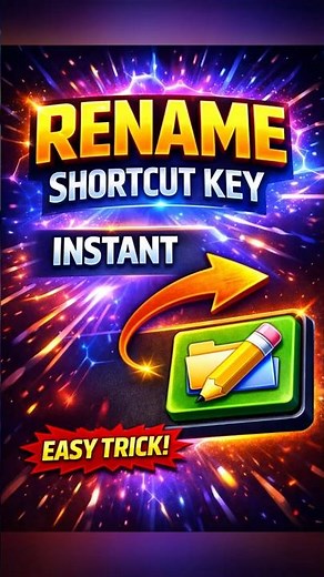 Rename Shortcut Key 😱 | File Rename INSTANT ⚡ | Computer Tips #shorts