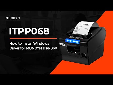 How to Install Windows Driver for MUNBYN ITPP068