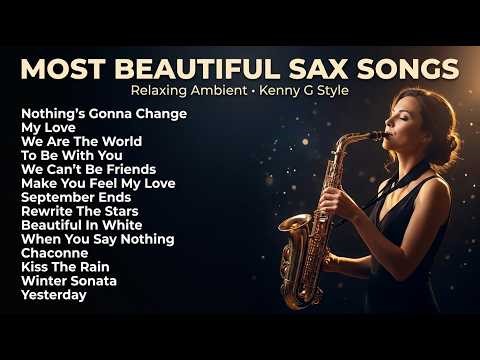 Most Beautiful Saxophone Love Songs Playlist | Relaxing Ambient Instrumental (Kenny G Style)