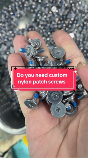 Custom Nylon Patch Screws Available