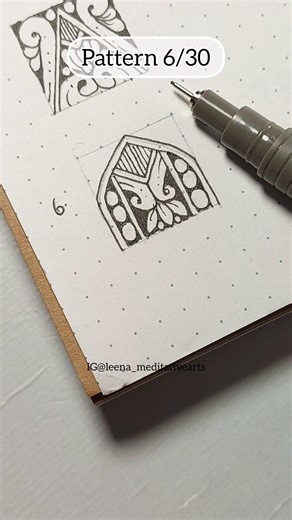 Easy mandala pattern tutorial #shortsfeed #mandalaart #drawing #patterns #relaxingart