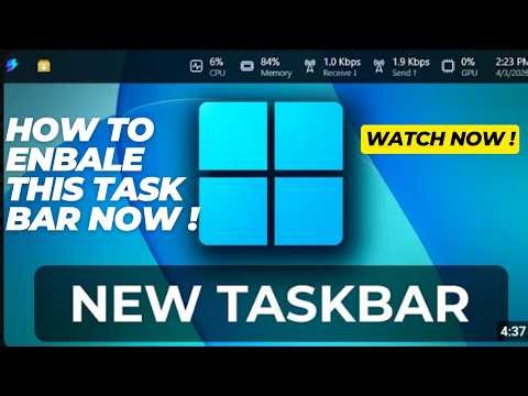 Enable Windows 11's hidden taskbar update now