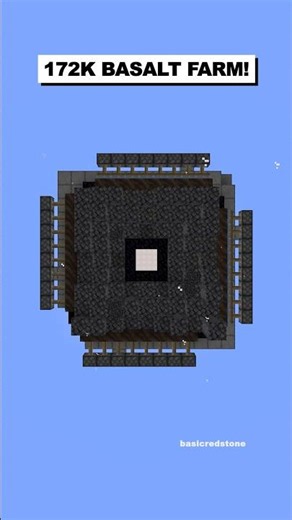 172K Basalt Farm for Donut SMP and Vanilla! #shorts