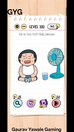 He is too hot! help please. Brain test level 320!
