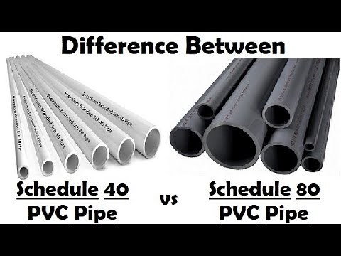 Schedule 40 vs Schedule 80 PVC Pipe