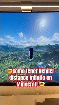 🤯How to get infinite render distance in Minecraft 🤯 #minecraft #tutorial