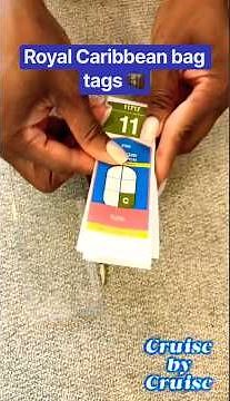 🚢Quick tutorial on how to add your Royal Caribbean bag tags in the case🧳 #cruisetips #short