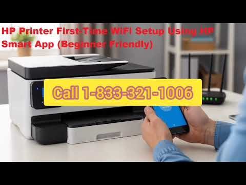 HP Printer First-Time WiFi Setup Using HP Smart App (Beginner Friendly) | HP Printer WiFi Setup