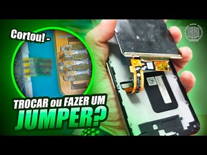 Técnico RASGOU o FLEX do backlight! será que um JUMPER RESOLVE mesmo? Recuperação J4 Plus - LCD