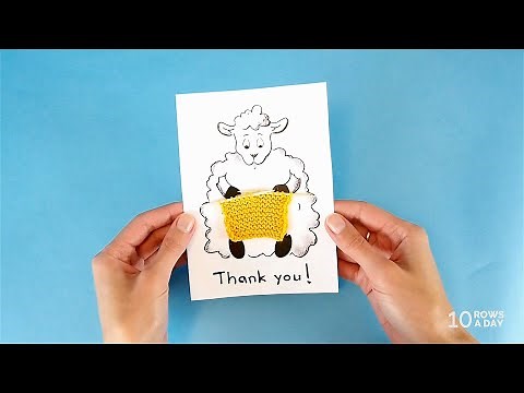 How to Make a Knitted Greeting Card