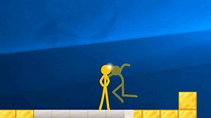 Lucky Texture: Stick Figures Gamble with Every Block