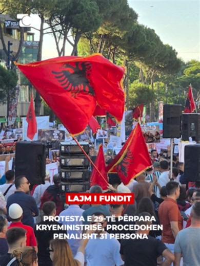 Policia ka nisur procedimin penal për 31 persona pas protestës së mbrëmshme që u mbajt përpara Kryeministrisë, e cila ishte dita e 29. Sipas policisë ata akuzohen për organizim dhe pjesëmarrje në grumbullime e manifestime të paligjshme, prishje të rendit dhe qetësisë publike, si dhe pengim të qarkullimit të mjeteve të transportit.
