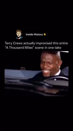 Inside History on Instagram: "In the 2004 comedy White Chicks, actor Terry Crews delivered one of the most iconic moments in movie history — the unforgettable “A Thousand Miles” car scene — and he did it all in a single, improvised take! 🎹😭 The director had simply asked Crews to “vibe” to Vanessa Carlton’s hit, but Crews went above and beyond — belting out the lyrics, lip-syncing with full commitment, and head-bobbing like he was performing live on stage. The cast and crew were laughing so har