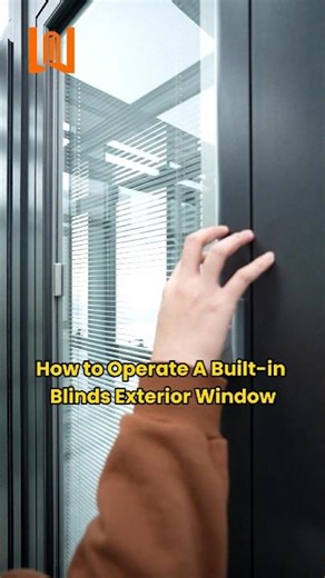 How to Operate A Built-in Blinds Exterior Window #aluminumwindow #casementwindows #blinds #window