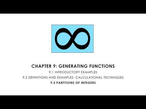 Combinatorics 9.3 Partitions of Integers