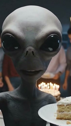 AlienVlogz - Grey Alien WTF Cake