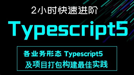 2小时快速进阶Typescript5，各业务形态 Typescript5 及项目打包构建最佳实践