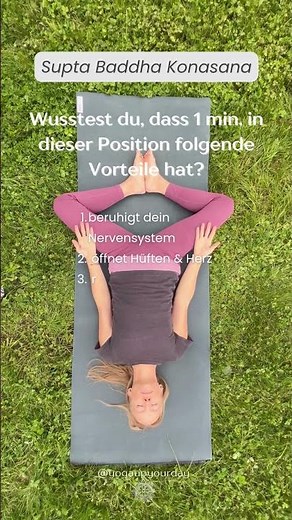 Supta Baddha Konasana | DIE Yoga-Übung gegen Stress, PMS & Verspannungen | Yoga für Frauen