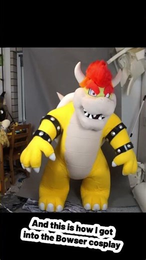 I tried to suit up as Bowser #costume #cosplay #bowser #fursuitmaker
