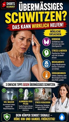 Übermäßiges Schwitzen? Diese Ursachen solltest du kennen! 💦