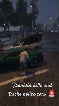 GTA 5: Franklin's Epic Police Ambush Escape Strategy #gameplaylive #gta5 #Short PoliceChase CarChase
