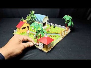 farm house craft making for school project