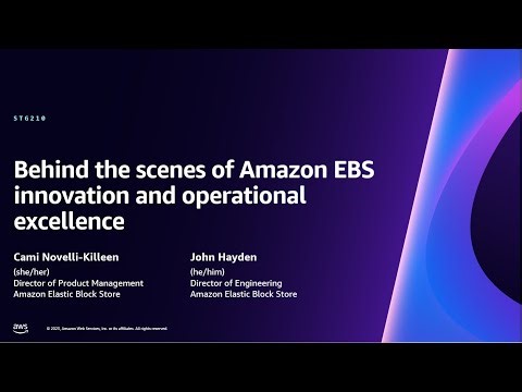AWS re:Invent 2023 - Behind the scenes of Amazon EBS innovation and operational excellence (STG210)